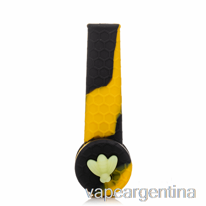 Pipa De Silicona Stratus Trio Sol (negro / Amarillo) Vape Descartable